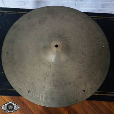 60s A Zildjian 18" vintage crash ride sizzle cymbal 1472g unique plate image 5