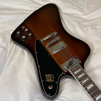 One of a Kind Gibson Firebird V-12 Custom Modified 12-String Guitar - Vintage Sunburst - Free Pro Setup image 3