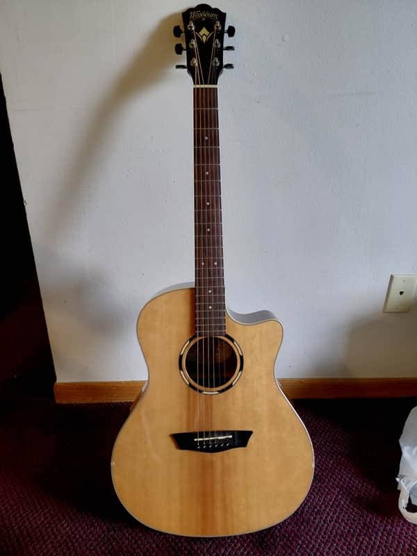 Washburn WLO10SCE Woodline 10 Series Cutaway Orchestra with Electronics 2010s - Natural image 1