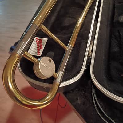 Yamaha YSL-354 Standard Trombone 2010s - Lacquered Brass image 2