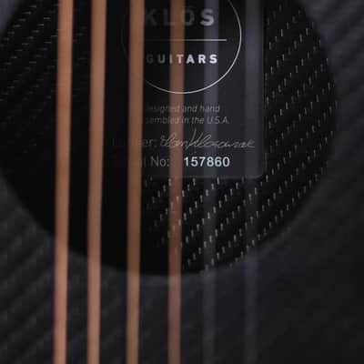 KLOS Acoustic Travel Guitar with Gig Bag image 8