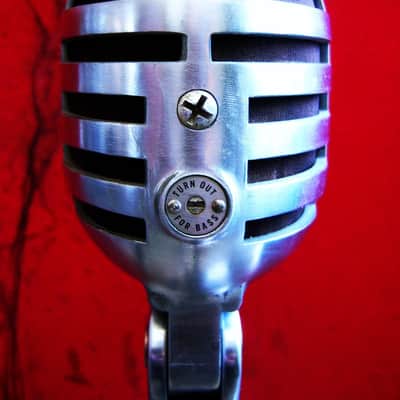 Vintage 1950's Electro-Voice 950 Cardax Crystal Microphone Hi Z w 423A desk stand display prop image 10