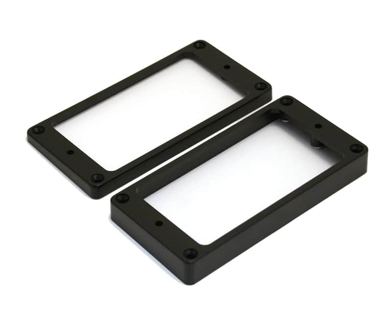 Allparts PC-0745-023 Humbucking Pickup Rings Non-slanted Black image 1