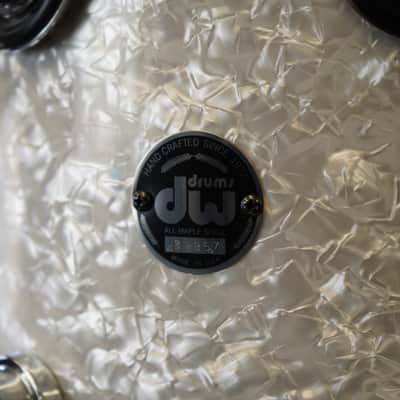 DW USA Collectors Series 14" Maple Standard Tom w/ Rings & Mount - Vintage Classic Marine Pearl | 11x14" image 6