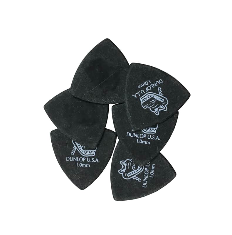 Dunlop Guitar Picks Gator Grip Small Triangle 1.0mm 6-pack image 1