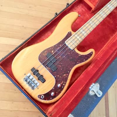 Fender Jazz/ precision bass 1971 Maple natural original vintage usa p/j emg image 3
