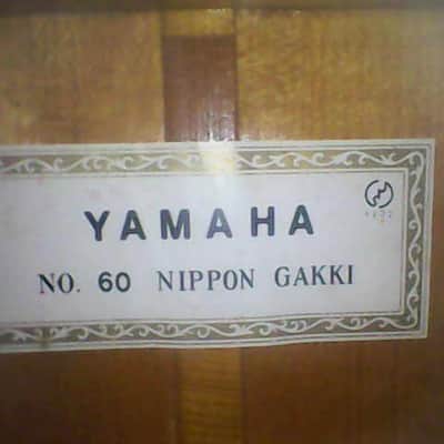 1967 Yamaha No. 60 Nippon Gakki Classical Acoustic Guitar image 19