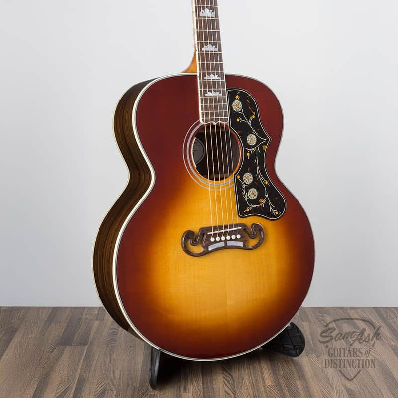 Gibson SJ 200 Standard Acoustic-Electric Guitar Rosewood Burst image 1