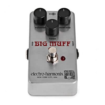 Electro-Harmonix Ram's Head Big Muff Pi Fuzz Guitar Effect Pedal - Silver image 2