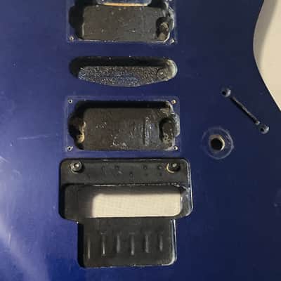 1997 Korean Ibanez RG470 Candy Blue Basswood Guitar Body Floyd Ready image 8