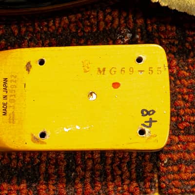 1989 Fender Mustang MG-69 Reissue MIJ Black w/ Gigbag, Trem Arm & Model Card image 13