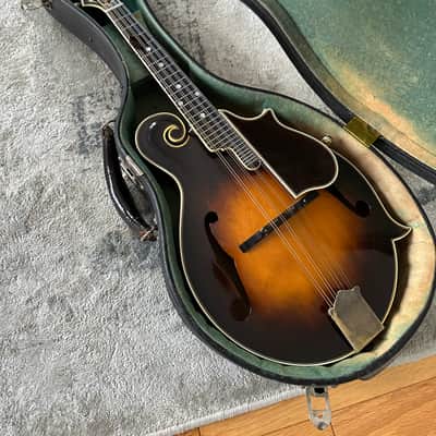 Geib Red Line F5 Mandolin case 1930’s - Black image 7