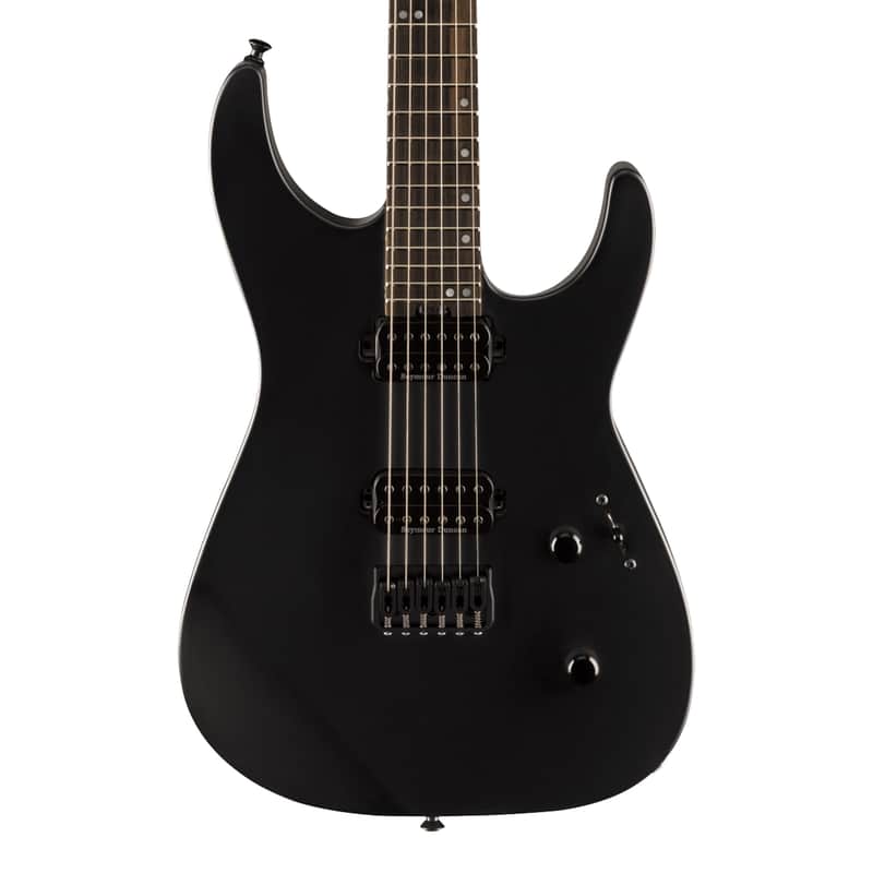 Jackson American Series Virtuoso HT - Satin Black w/Streaked Ebony FB image 1