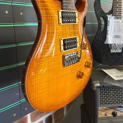 PRS Custom 24 10 Top Amber USA 2009 Electric Guitar image 4