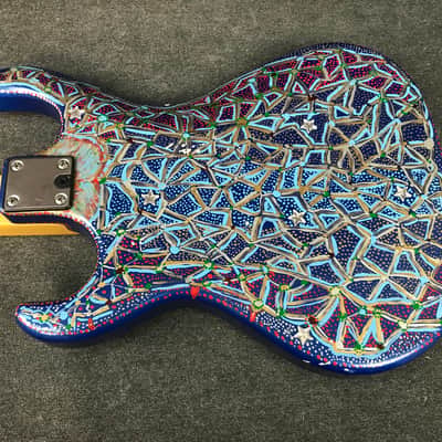 Peavey  T-15 Custom Folk Art Paint Job Southwestern Electric Guitar image 11