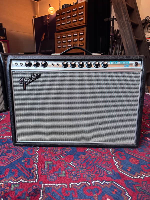1968 Fender Deluxe Reverb "Drip Edge" Silverface w/Blackface circuit - Collector Grade image 1