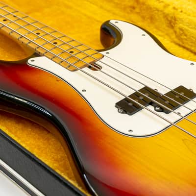 1974 Greco Precision Style Electric Bass Sunburst – Matsumoku-Built, Vintage Feel and Solid Tone w/ Hardshell Case image 5