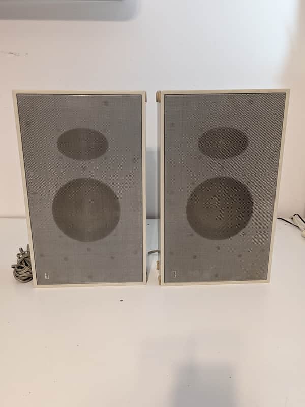 Speakers Lautsprecher Braun L450 For TS45 Audio 1 300  Dieter Rams 1968 - White Working image 1