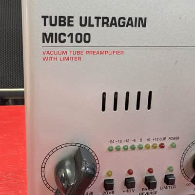 Behringer Tube Ultragain MIC100 Vacuum Tube Preamp with Limiter 2011 - Present - Standard image 2