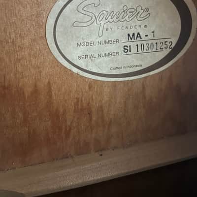 Fender Squier MA-1 Parlor Acoustic Guitar - Natural image 3