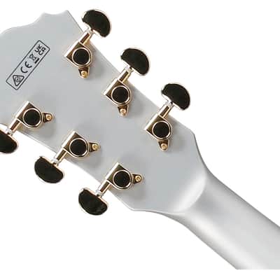 Used Ibanez AS73GMSF AS Artcore Semi-Hollow Guitar - Moonstone Silver Flat image 5