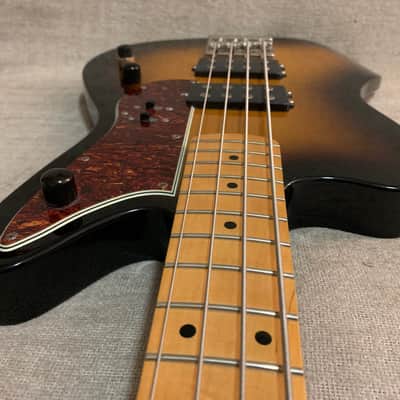 2012 Fender Pawn Shop Reverse Jaguar 32” Scale Bass Sunburst Upgraded Active Electronics & Coil Tap + TKL Case image 6