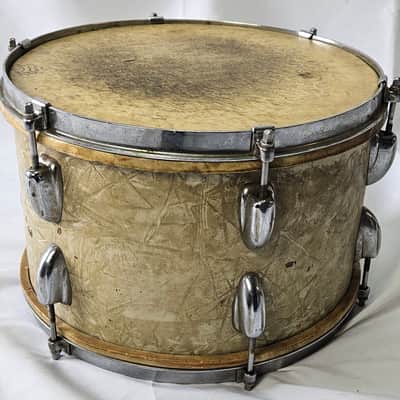 Slingerland Radio King Tom 12x8 w/Rogers Swivomatic Mount 1940s-1950s - White Marine Pearl image 4