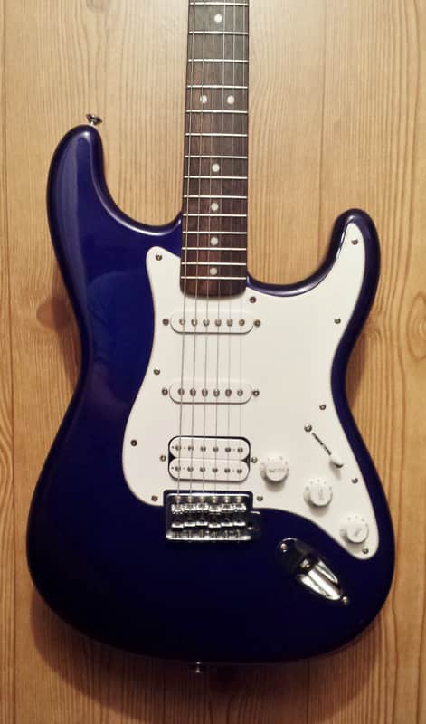 Squier Fat Strat Dark Blue | Reverb