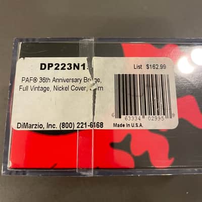 DiMarzio PAF 36th Anniversary Bridge - Full Vintage custom order image 2