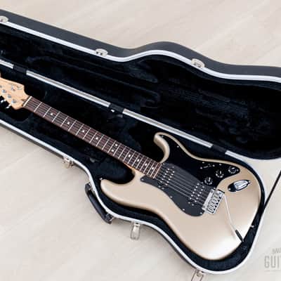 2006 Fender American Stratocaster HH Double Fat Shoreline Gold w/ S1 & Case, Big Apple image 22