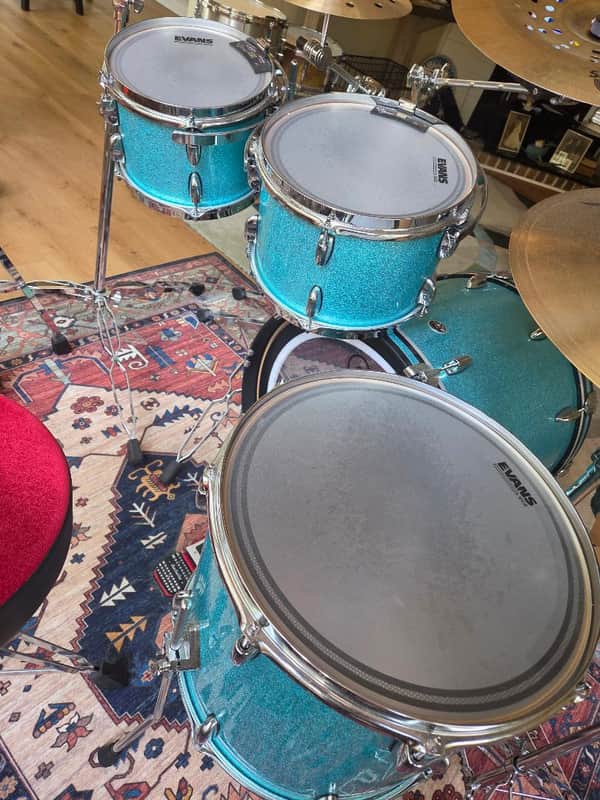 Gretsch GB-E8246 Brooklyn Series 7x10/8x12/14x16/18x22" 4pc Shell Pack 2016 - 2022 - Silver Sparkle image 1