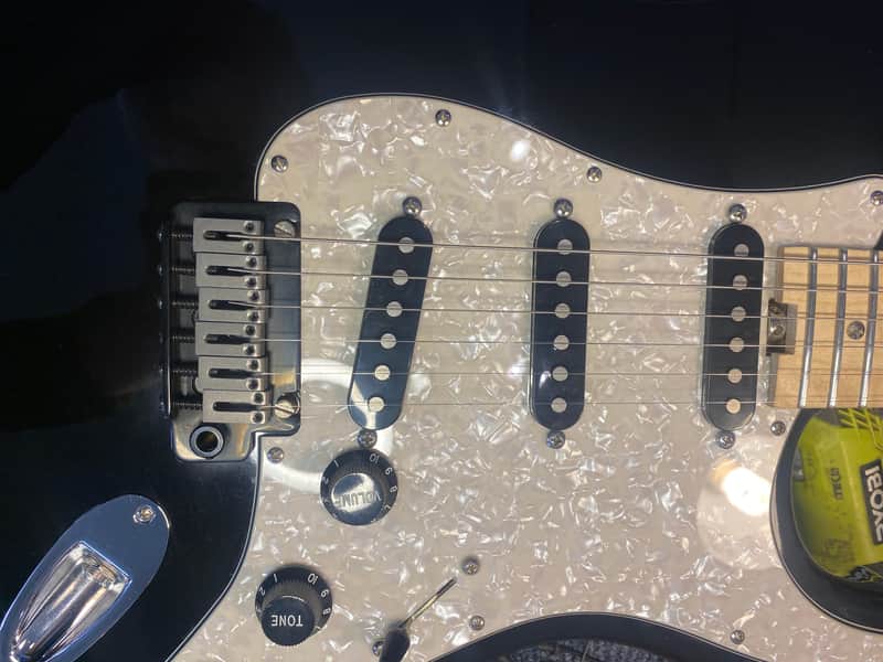 Partscaster Strat style - Black image 1