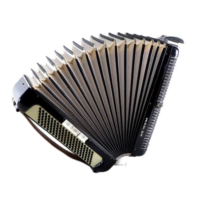 Vintage Top German Made LMM Accordion Hohner Verdi III M - 120 bass, 12 switches + Original Hard Case & Straps image 13