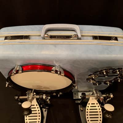 Pan American Drum Company 12" Electric Samsonite Suitcase Kick Drum 2019 Baby Blue image 4