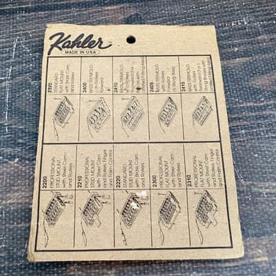 Unopened Kahler Tremolo Bridge Base Plate Metallic Blue MADE IN USA image 4