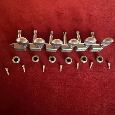 Kluson Deluxe 6 in line double line left hand 1964 - Nickel image 4