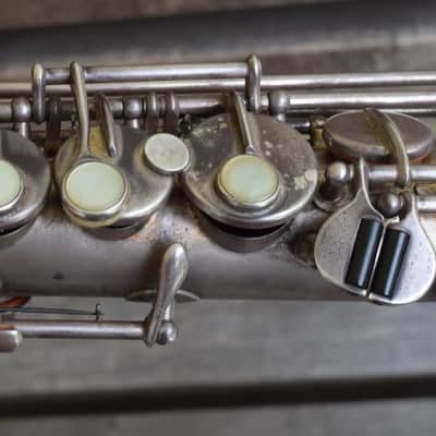 Buescher True Tone Soprano 1924 Silver Plated Sax Bild 14