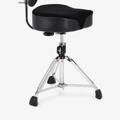 Gibraltar 9808OS-AB 9000 Series 18" Cordura Drum Throne with Height Adjustable Backrest image 4