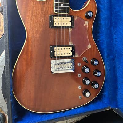 Sam Koontz Custom Solid Body Scroll Guitar 1970’s-1981 - Mahogany image 3