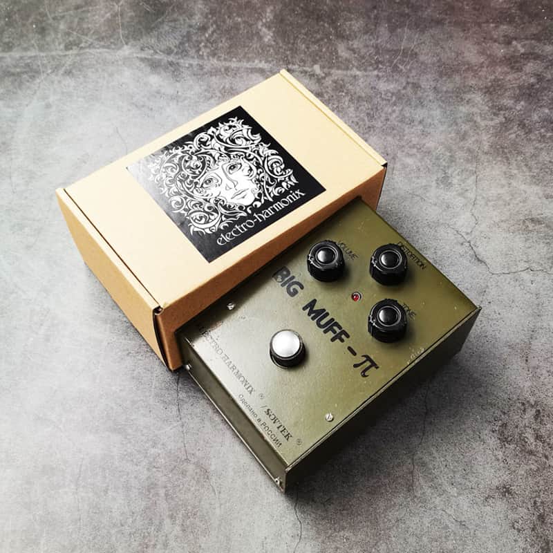 Electro-Harmonix Big Muff Pi V7 - Green Russian - Bubble Font | Reverb