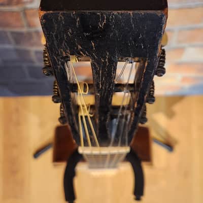 Very Early & Super Cool German Made 1850s-70’s Parlor Acoustic Natural w/ '30s Chipboard Case image 4