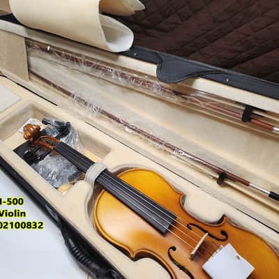 Cecilio 4/4 Deluxe Student+ Violin Aged 2 Years+ Tonewoods Solid Spruce Top Flamed Maple,Neck & sides, Inlaid Purfling, All-Ebony Components, Independent Fine-Tuners, Mongolian Horsehair Brazilwood Bows, Satin Antique Finish image 22