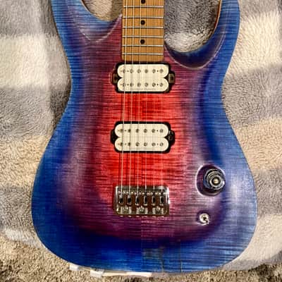 Aurora Burst, Double Cut, Seymour Duncan- Stokarski Custom Guitars image 2