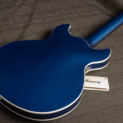 Harmony Comet Midnight Blue Semi-Hollow RW 2025 Electric w/Mono Vertigo Bag image 5