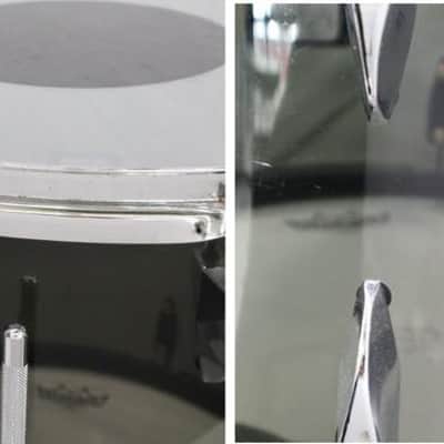 USED CANOPUS Custom Acrylic drum set 24x16BD,13x9TT,16x14,18x16FT signed by Tom Tamada image 5