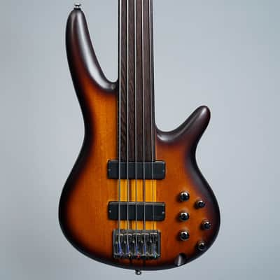 Ibanez SRF705-BBF Bass Workshop Fretless Soundgear 2019 - Brown Burst Flat image 1