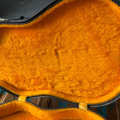 1960s Gibson  ES-330 Case , Black w. Yellow Lining image 4