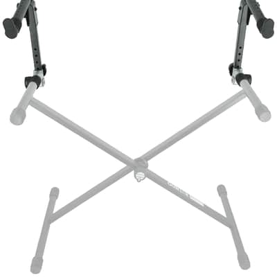 Quik Lok QLX-3 2nd Tier Add-On for Keyboard X Stand w/30mm Steel Tubing - Black image 3