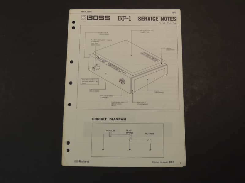 Boss BP-1 Service Notes [Three Wave Music] image 1