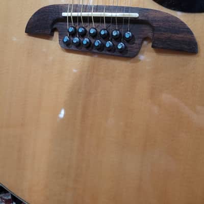 Alvarez AD60-12 12-String Dreadnought Acoustic Guitar W/ Case - Natural (C016-39) image 8